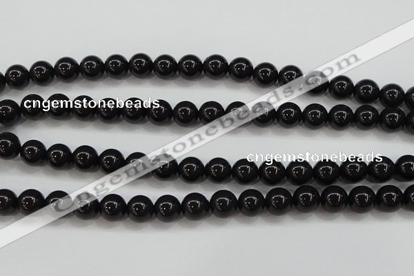 CBJ554 15.5 inches 10mm round Russian black jade beads wholesale