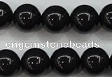 CBJ555 15.5 inches 12mm round Russian black jade beads wholesale