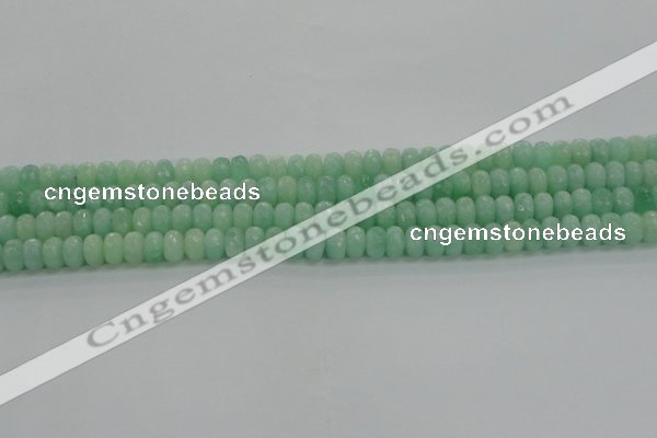 CBJ65 15.5 inches 5*8mm faceted rondelle jade gemstone beads