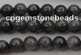 CBJ650 15.5 inches 6mm round black jade beads wholesale