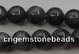 CBJ651 15.5 inches 8mm round black jade beads wholesale