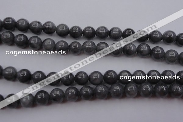 CBJ652 15.5 inches 10mm round black jade beads wholesale