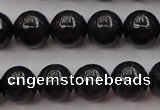 CBJ657 15.5 inches 8mm round black jade beads wholesale