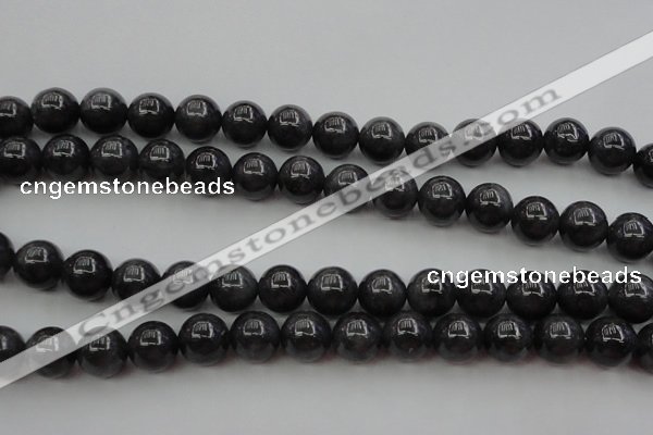 CBJ658 15.5 inches 10mm round black jade beads wholesale