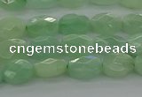 CBJ67 15.5 inches 6*8mm faceted oval jade gemstone beads