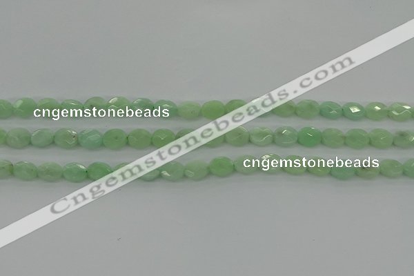 CBJ68 15.5 inches 7*9mm faceted oval jade gemstone beads