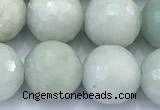 CBJ683 15 inches 10mm faceted round jade gemstone beads