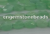 CBJ69 15.5 inches 6*8mm faceted rectangle jade gemstone beads