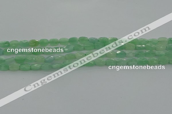 CBJ69 15.5 inches 6*8mm faceted rectangle jade gemstone beads