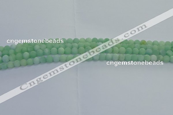 CBJ80 15.5 inches 4mm round matte jade gemstone beads wholesale