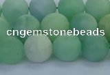 CBJ83 15.5 inches 10mm round matte jade gemstone beads wholesale