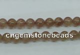 CBQ201 15.5 inches 6mm round strawberry quartz beads wholesale