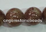 CBQ208 15.5 inches 20mm round strawberry quartz beads wholesale