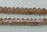 CBQ220 15.5 inches 5*8mm rondelle strawberry quartz beads