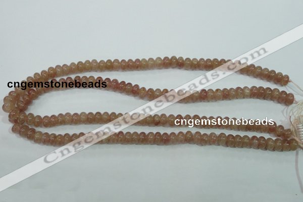 CBQ220 15.5 inches 5*8mm rondelle strawberry quartz beads