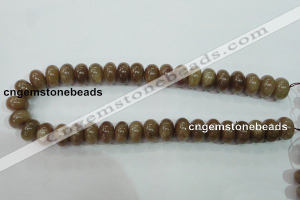 CBQ221 15.5 inches 10*16mm rondelle strawberry quartz beads