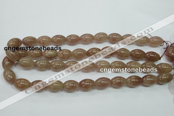 CBQ227 15.5 inches 13*18mm rice strawberry quartz beads