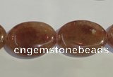 CBQ24 15.5 inches 18*25mm oval strawberry quartz beads wholesale