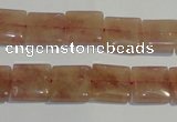 CBQ29 15.5 inches 12*12mm square strawberry quartz beads wholesale