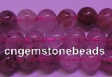 CBQ401 15 inches 6mm round natural strawberry quartz beads