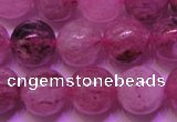 CBQ403 15 inches 10mm round natural strawberry quartz beads