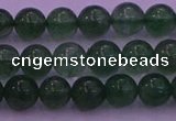 CBQ421 15.5 inches 6mm round green strawberry quartz beads