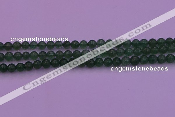 CBQ421 15.5 inches 6mm round green strawberry quartz beads