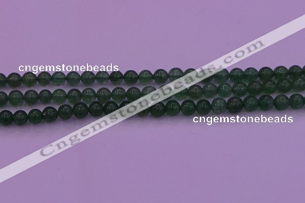 CBQ421 15.5 inches 6mm round green strawberry quartz beads