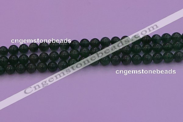 CBQ423 15.5 inches 8mm round green strawberry quartz beads