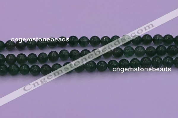 CBQ424 15.5 inches 9mm round green strawberry quartz beads