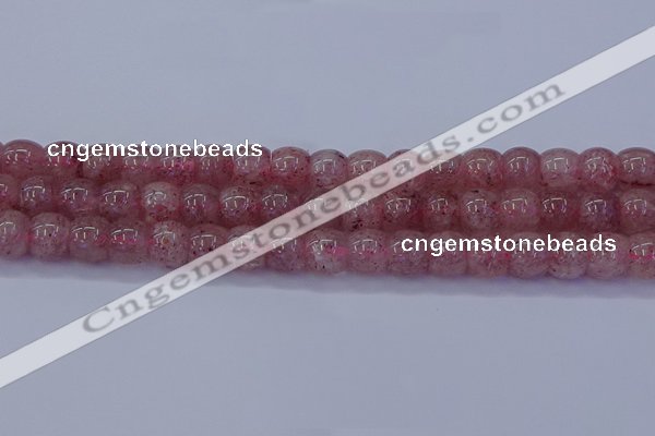 CBQ440 15.5 inches 8*11mm drum lavender strawberry quartz beads