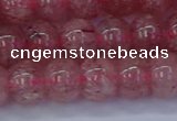 CBQ441 15.5 inches 10*12mm rondelle strawberry quartz beads