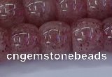 CBQ443 15.5 inches 13*18mm rondelle strawberry quartz beads