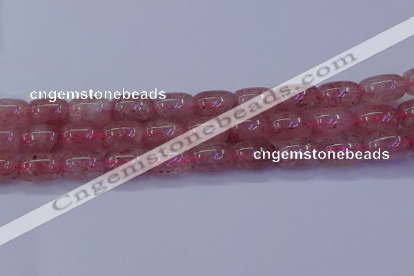 CBQ449 15.5 inches 13*18mm drum strawberry quartz beads