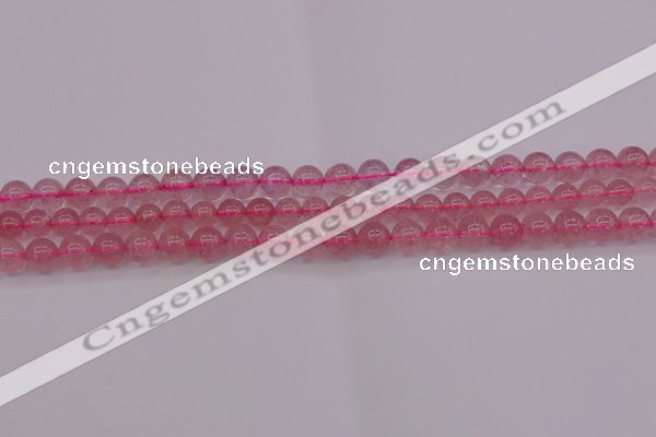 CBQ481 15.5 inches 6mm round strawberry quartz beads wholesale