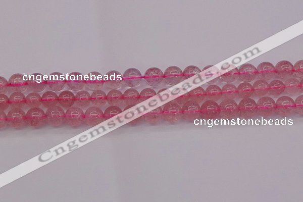 CBQ483 15.5 inches 10mm round strawberry quartz beads wholesale