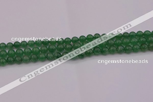 CBQ496 15.5 inches 6mm round green strawberry quartz beads