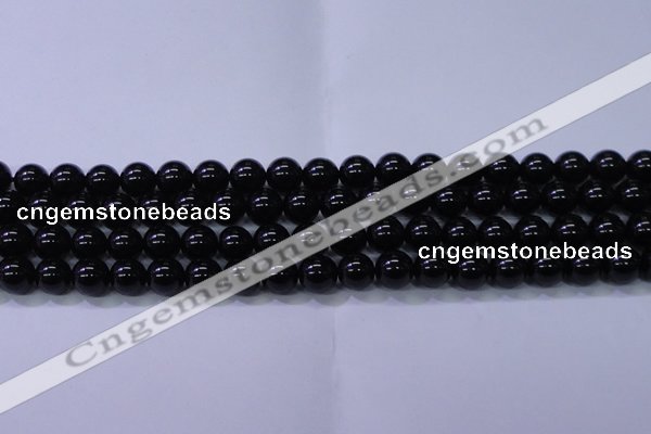 CBQ502 15.5 inches 8mm round natural black quartz beads