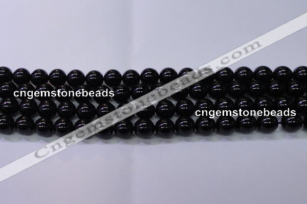 CBQ503 15.5 inches 10mm round natural black quartz beads