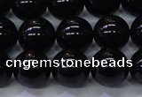 CBQ504 15.5 inches 12mm round natural black quartz beads