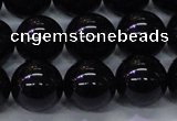 CBQ505 15.5 inches 14mm round natural black quartz beads