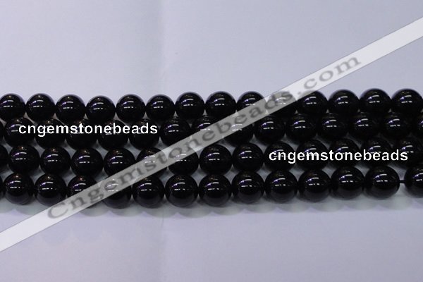 CBQ505 15.5 inches 14mm round natural black quartz beads