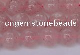 CBQ609 15.5 inches 12mm round natural strawberry quartz beads