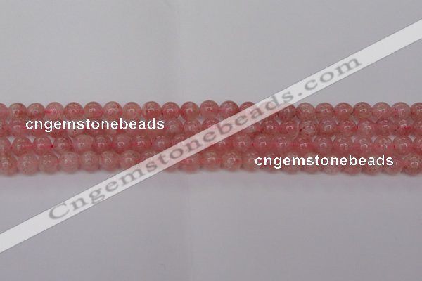 CBQ612 15.5 inches 8mm round natural strawberry quartz beads