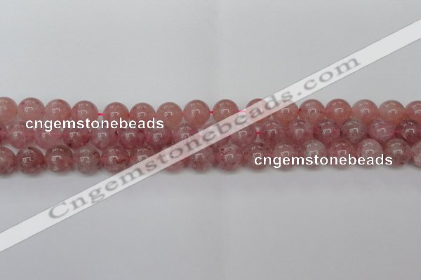 CBQ615 15.5 inches 14mm round natural strawberry quartz beads