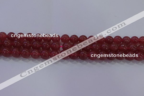 CBQ623 15.5 inches 10mm round strawberry quartz beads wholesale