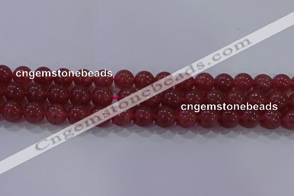 CBQ624 15.5 inches 12mm round strawberry quartz beads wholesale