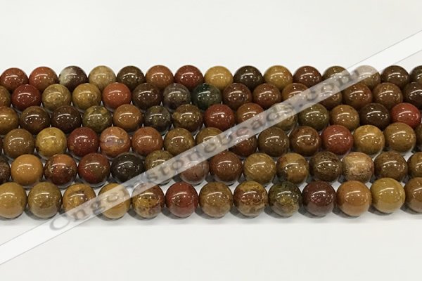 CBQ737 15.5 inches 8mm round red moss agate beads wholesale