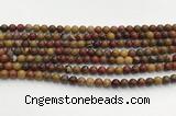 CBQ740 15.5 inches 6mm round red moss agate gemstone beads wholesale