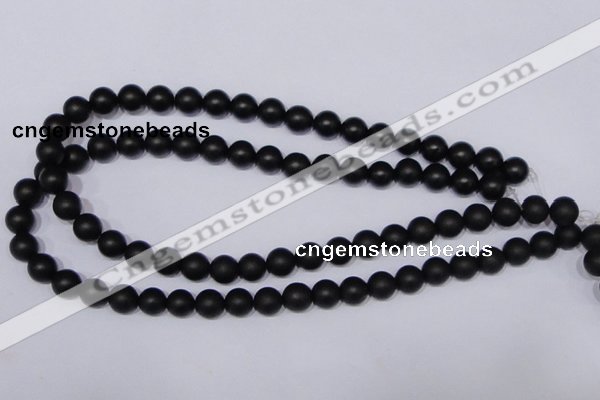 CBS02 15.5 inches 6mm round black stone beads wholesale